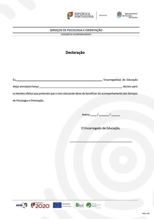 SPO – Cessação de Acompanhamento