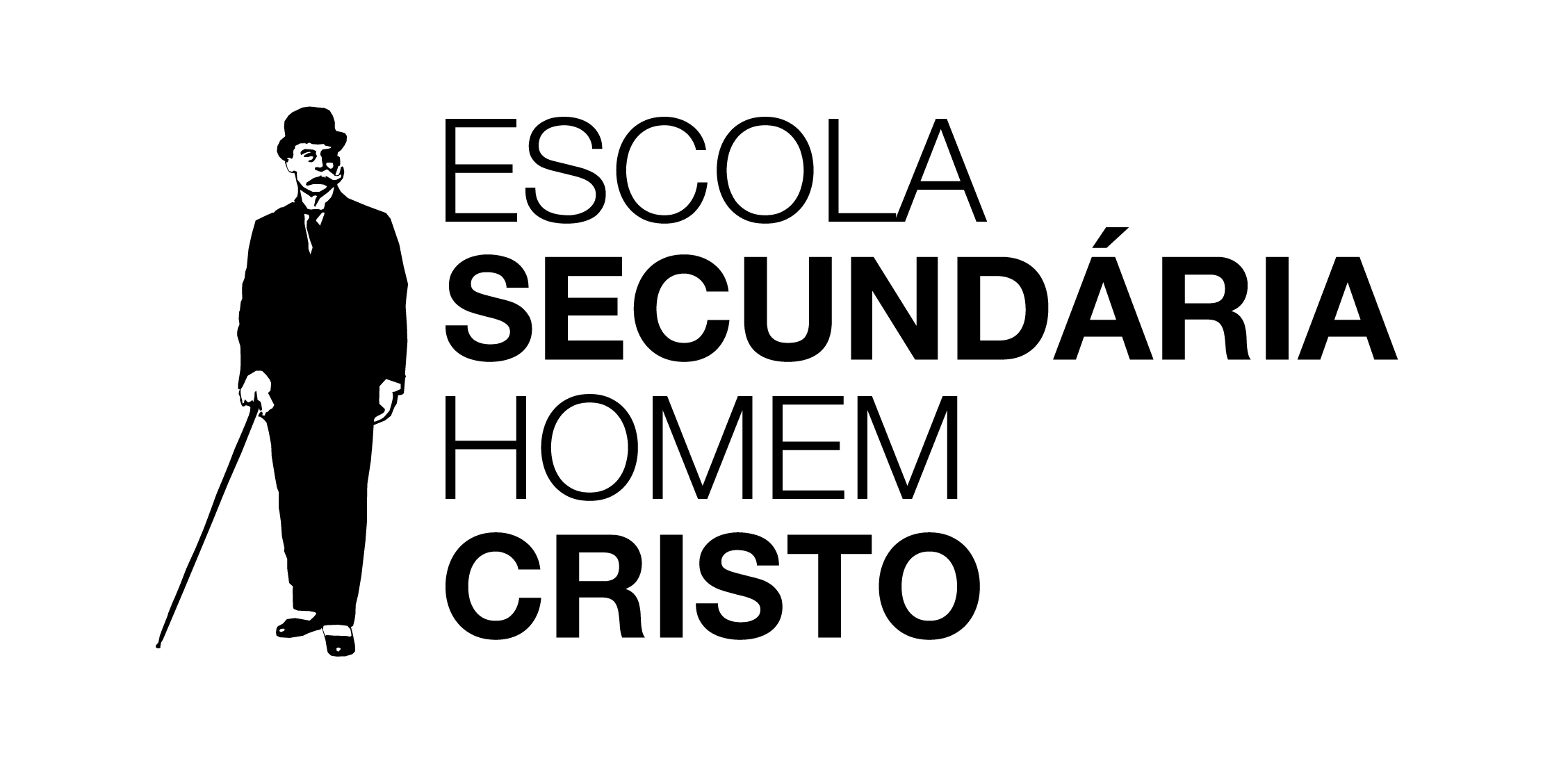 logotipo do Escola Secundária Homem Cristo Horizontal