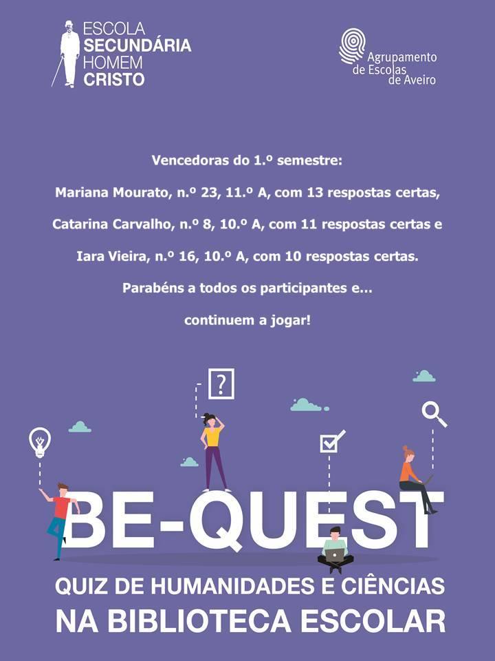 BE-QUEST – QUIZ DE HUMANIDADES E CIÊNCIAS NA BIBLIOTECA ESCOLAR